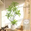 Planta Nandina Aterrizaje Planta en Maceta Interior Grande Biónica Verde Adornos Sala de Estar Lujo Ligero Flor Decorativa Árbol Falso