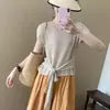 Chal de encaje frontal con sentido del diseño 2025 Verano Nuevo estilo coreano Holgado Delgado Fino Sin mangas Top para mujer