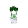 Regalo Creativo para el Día de la Madre Novia Tulipán de Cristal Decoración del Hogar Adorno de Escritorio Sala de Estar