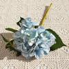 Flor de Hortênsia de Haste Única Decoração de Casa Casamento Flor Artificial Atacado Flor Artificial de Alta Qualidade