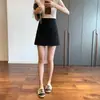 Nuevo Traje de Falda Corta de Lana Mezclada, Estilizado, de Cintura Alta, Línea A con Abertura de Dori