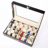 Caja de reloj Spot de 6 bits 10 bits 12 bits caja de reloj de madera PU con cerradura almacenamiento de caja de reloj Pantalla