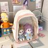 Mochila de 40 cm Bolsa de Muñeca de Algodón Mochila Práctica para Niña Mochila Casual Ligera para Mujer Dibujos Animados