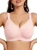 Sutiã de gelo europeu e americano sem costura para mulheres com seios grandes, push-up, minimizador, sem aro, confortável, ajustável, sutiã plus size