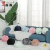 Cojín Decorativo de Color Sólido Transfronterizo, Bola de Cojín de Cuerda de Tres Hilos, Decoración de Cojín para Cabecera de Cama Tejido a Mano, Sofá, Respaldo del Hogar, Ventana Saliente