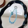 Colgante de Cadena para Teléfono Móvil de Fresa Incrustada de Diamantes, Colgante de Perlas de Cristal, Accesorios para Bolsos, Llavero de Coche, Venta al por Mayor de Regalos