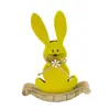 Venta al por mayor del fabricante Decoración de Pascua Conejito Lindo Artesanías de Madera Adornos Tablero de Densidad Contrachapado de Madera Adornos
