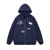 Cárdigan con Bordado de Cachorro Sudadera con Capucha Chaqueta para Mujer Primavera 2025 Nuevo Súper Popular Estilo Perezoso Holgado Casual Superior
