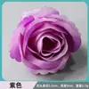 Rosa rizada pequeña de simulación 5.5cm cabeza de flor pared de flores arreglo floral decoración del hogar pinza para el pelo flor manualidad DIY decoración flor artificial