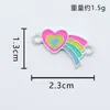 Accesorios de Animales del Océano Arcoíris Colgante Creativo Doble Colgante Aleación con Goteo de Aceite Accesorios de Joyería Pendientes Pulsera Collar DIY