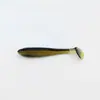 Isca soft com cauda em T roscada, isca artificial de cauda em T bicolor, minhoca soft artificial em espiral de afundamento lento para pescar robalo, peixe mandarim e bagre