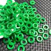 Contas Soltas de Jade, Padrão Dragão de Ferro, Anéis Redondos Verde Seco, Pequenos Anéis de Jade com Furos Grandes, Acessórios para Joias DIY, Contas de Jade Verde Seco para Pulseira e Tornozeleira