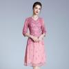 Vestido de noiva de alta qualidade de Shenzhen para mãe de noiva de meia-idade e idosa, mãe de noiva, novo vestido de tamanho 2023, uma geração de cabelo