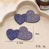 Pegatinas de tela con hotfix en forma de corazón, nuevas, transfronterizas, accesorios hechos a mano para bricolaje, materiales para ropa, bolsos, joyería, decoración, venta al por mayor