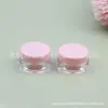 Caja Cuadrada Rosa 10g Botella de Labial Botella de Crema Caja de Empaque para Crema Facial Botella Cuadrada 10ml Caja para Polvo de Maquillaje Caja para Sombra de Ojos