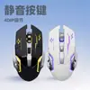 Senroni ratón mecánico con cable para e-sports al por mayor moda clásica ratón con rueda caliente juego de computadora ratón luminoso