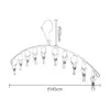 Percha multifuncional de acero inoxidable para ropa, percha para ropa, hogar, a prueba de viento, con clip para cinturón, estante para ropa interior y calcetines, percha para ropa de niños y bebés
