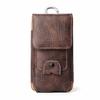 Cinto Pendurado Bolsa para Celular Bolsa de Cintura Bolsa Pendurada Capa Protetora Roupa Externa Cinto Estojo de Couro Bolsa Masculina para Cartões Esportiva