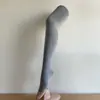 Calcetines Leggings Negros Grises de Aspecto Delgado para Mujer Otoño e Invierno Algodón Planos Color Avena Básicos Versátiles Pantalones Cálidos de Aspecto Delgado