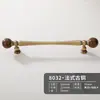Alça de latão Novo estilo antigo chinês porta de armário guarda-roupa sapateira móveis estilo minimalista francês nogueira alça longa