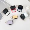 Funda para Auriculares AirPods Pro 3 Espejo Onda Manzana Estampado Leopardo con Espejo y Soporte