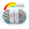Hilo de tres cabos multicolor degradado, algodón leche, tejido a mano, grosor medio, hilo para bebé estampado, hilo para suéter de bebé e infantil, hilo de calidad de exportación