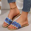 Sandalias Planas Estilo Europeo y Americano para Mujer, Nuevos Zapatos de Playa de Malla de Verano, Pantuflas de Exterior, Tallas Grandes 36-41, 42, 43