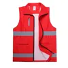 Coletes Refletivos, Uniformes Personalizados para Trabalho de Saneamento, Coletes Refletivos de Segurança para Construção, Coletes para Voluntários de Caridade com Impressão de Logo