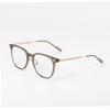 Gafas de Montura de Té Frío Anti-Luz Azul de Montura Grande para Mujer, Aptas para Miopía, Adelgazantes, Estilo Coreano Liso, Gafas Lisas