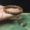 Pulsera de cuentas de sándalo verde 8*8 cuentas de Buda pulsera con colgante de ciervo pulsera simple para mujeres Mori joyería literaria cuentas de rosario al por mayor
