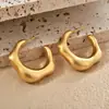 Pendientes Irregulares Cepillados de Influencer Europeos y Americanos de Moda Pendientes de Botón de Lujo Ligero Moda Vintage Transfronteriza Pendientes de Botón de Gama Alta