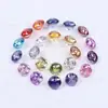 Nueva Piedra de Zirconia Redonda Más Vendida, Blanca y de Colores, Corte Especial, Súper Brillante, Base Puntiaguda Piedra Suelta
