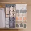 Bolsa de Almacenamiento para Ropa Interior Bolsa de Almacenamiento de Doble Cara a Prueba de Humedad Bolsa Colgante de Almacenamiento para Ropa Interior Bolsa para Calcetines Lavable sin Olor Venta al por Mayor