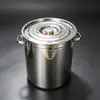 Cubo sellado para muestras de carbón para minería es resistente a la presión y no se deforma fácilmente, fácil de transportar, tiene buen rendimiento de sellado y está hecho de acero inoxidable.