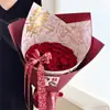 Papel de regalo de boda con lámina dorada, papel impermeable para envolver ramos, suministros florales románticos y festivos, al por mayor