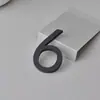 Adesivo de Personagem Estéreo Acrílico Placa de Número Texto Digital Aluguel de Escritório Porta de Armário Número Adesivo de Parede