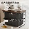 Suporte para máquina de café, organizador de mesa em camadas, porta-cápsulas de café tipo gaveta, porta-xícaras de café e copos de água