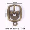 Diámetro interior 16 mm Hebilla japonesa ovalada barril pintado de negro barril chapado color pistola barril chapado plata mate botón de zapato de cuero directo de fábrica