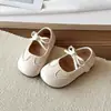 Zapatos de Princesa Dulces con Lazo para Niña 2026 Nuevo Estilo de Verano Moda Coreana para Niños Zapatos Planos Versátiles Zapatos de Suela Suave