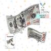 Mecrla Nueva Versión Transfronteriza Dólar Globos de Papel de Aluminio Látex Set Decoración de Fiesta Accesorios para Fotos