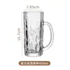 Taza de Vidrio Taza para el Hogar Taza de Agua juego Taza de Cerveza Taza de Cerveza Taza de Agua Cerveza Resistente al Calor para Hacer Té Gran Capacidad Taza de Té Engrosada con Asa