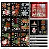 Decoraciones Festivas de Papá Noel Pegatinas Electrostáticas para Puertas de Vidrio Ventana Hombre de Jengibre Copo de Nieve Pingüino Regalo Oso Blanco