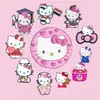Em Estoque Vestido Rosa Japonês Fofo Broche de Gato Decoração de Adesivo para Capa de Celular Mercadoria de Menina Presente Fábrica de Personalização