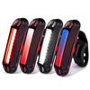 Luz Traseira de Bicicleta Externa Alto Brilho Carregamento USB Luz de Bicicleta Ciclismo Noturno Bicicleta de Montanha Luz de Alerta LED Equipamento de Ciclismo