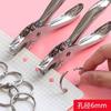 Perforadora al por mayor, Perforadora de un solo agujero, Perforadora de agujeros de 6 mm para encuadernación de papel, Perforadora de mano, Herramienta sencilla para diario