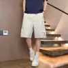 Shorts de Gelo de Seda com Patchwork Desconstruído Confortável de Novo Estilo Secagem Rápida para Homens