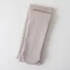 Estilo Otoño e Invierno Pantalones Base Gruesos Forrados de Polar para Niños Ropa Exterior para Niñas Rayas Verticales Mono de Polar Cálido Mallas de Nueve Puntos que Cubren el Pie