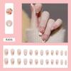 Parches para Uñas Cortas Estilo Ins Otoño e Invierno, Puros y Elegantes, Parches para Uñas de Práctica Simples de Gama Alta, Uñas Portátiles Hechas a Mano con Pegamento de Gelatina