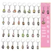 Serie de tela de tirar de dibujos animados, gancho para mochila escolar de goma suave de PVC, llavero, colgante DIY, regalo, llavero en stock, venta al por mayor