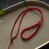 Corda para pingente de jade da paz, colar de corda vermelha, corda para pendurar pingente de jade, corda trançada para adorno de jade, corda de colar, corda para pingente, corda de acessório para pendurar para homens